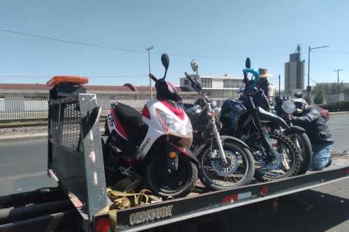 Remiten al corralón, más de 200 motos vía operativo en Toluca contra "motorratones"